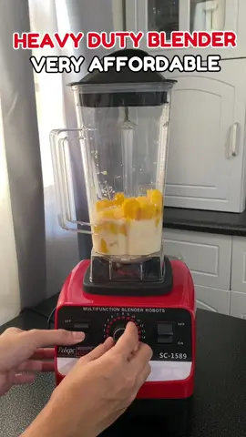 Heavy Duty Blender na pwede ding pang Negosyo 😊 Gumawa ako ng Mango smoothie 😊 #blendersmoothie #heavydutyblender 