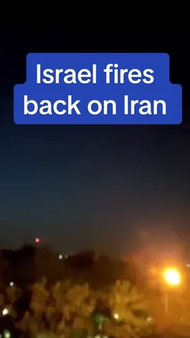 Explosians rang out over the Iranian city of Isfahan at around 5am local time.  An iranian airforce base linked to Tehrans nuke programme is believed to have been the target.  #israel #iran #news #conflict #fire #attack 