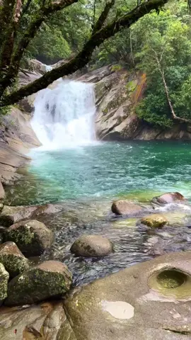 Josephine Falls, just outside of Cairns city is an absolute must!! I made sure to get here first thing in the morning and I was so lucky to have the entire spot all to myself for a couple of hours.  Careful though with the water, it was so strong when I was there and at the almost unsafe height level 🌊 #cairns #queensland #fnq #tropicalisland #queenslandtourism #queenslandtourism #farnorthqueensland #farnorthqld #igaustralia #tlpicks #greatbarrierreef #whitsundays #cairnsaustralia #josephinefalls #babindaboulders #taylorswift #waterfall 