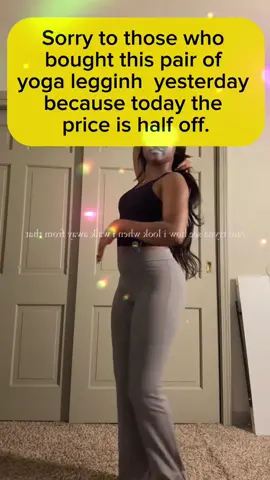 High Waist Flare Leg Leggings #legging #yogalegging #leggingsoutfit #fashion #TikTokFashion #outfit 
