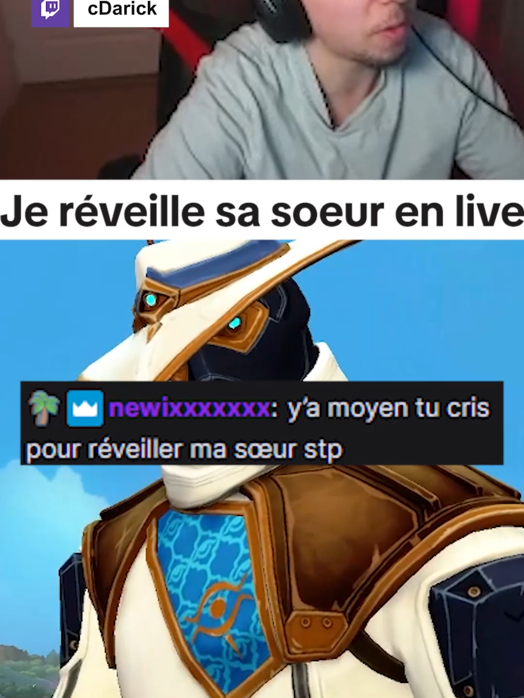 Je réveille sa soeur en live sur VALORANT ?! Twitch : cDarick #Valorant #prank #reveille #soeur #troll #crie