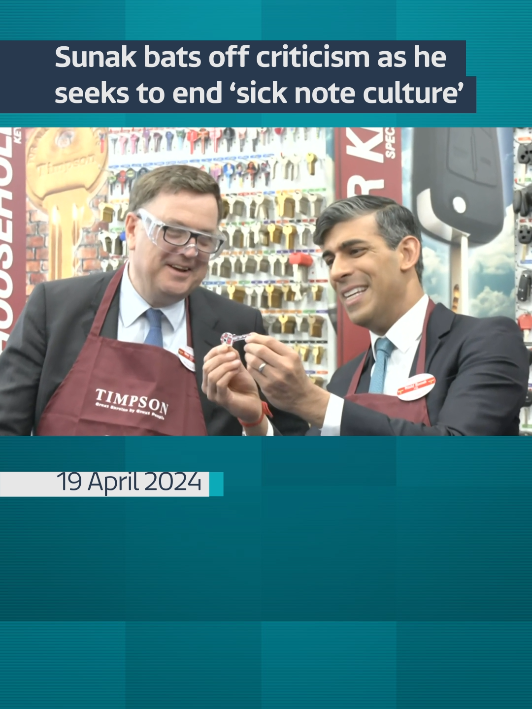 Sunak bats off criticism as he seeks to end ‘sick note culture’ #itvnews