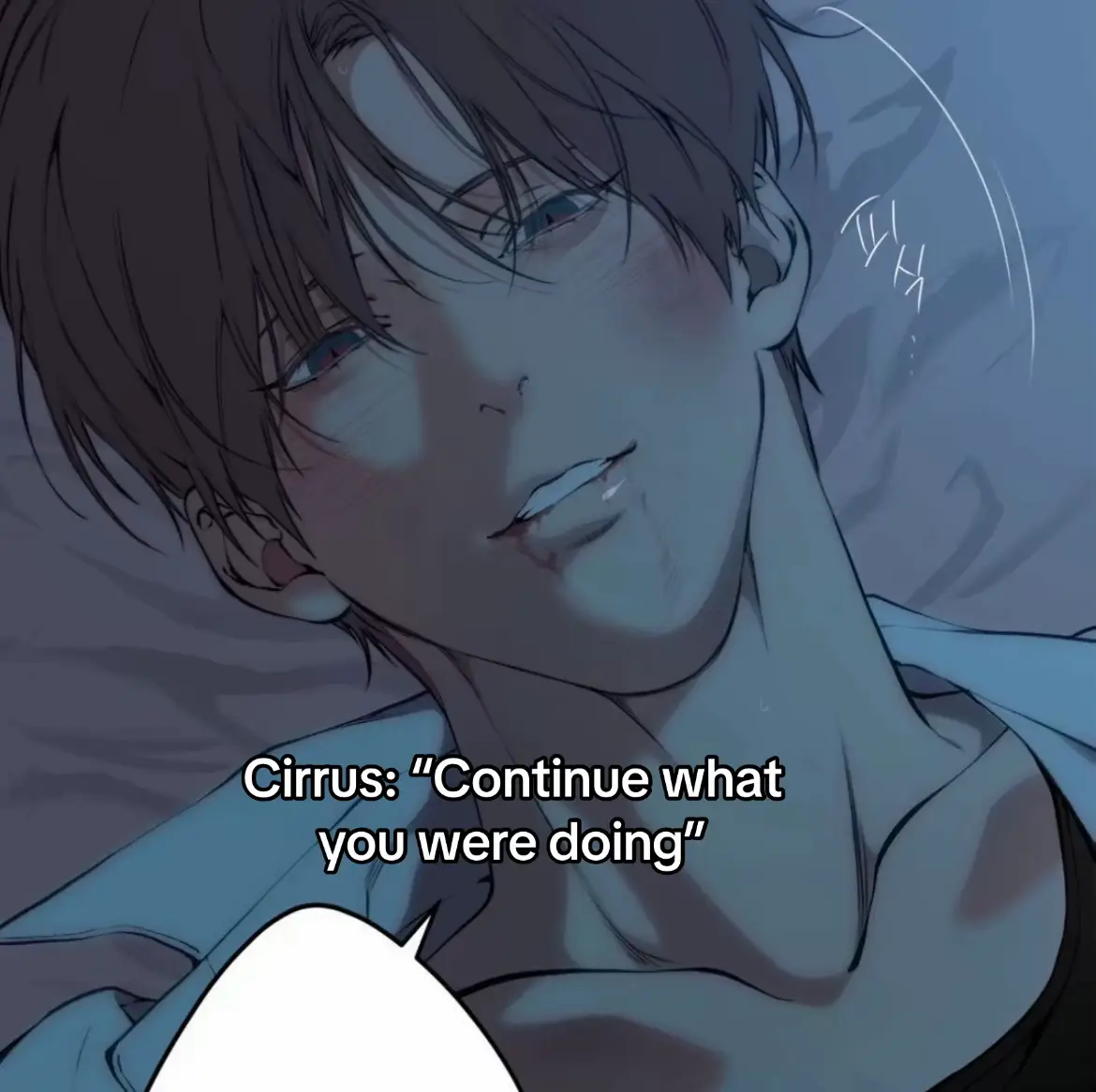 The fact that skylar made cirrus’s mouth bleed and apologized about it 😭😭 and the way he was shy to continue kissing cirrus 🥺 i love them #litc #lostinthecloud #cirrus #skyrus 