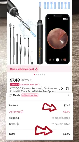 it also comes with a pack of other shaped tools you can use to clean out your ears too! whether you buy this or not, STOP USING QTIPS!!! that is why ive had to get my ears flushed out multiple times 😪 #fyp #earwax #satisfying #earwaxremoval #earwaxremover #fyp #review #productsyouneed #productreview #honestreview #trendy #trending #trend 