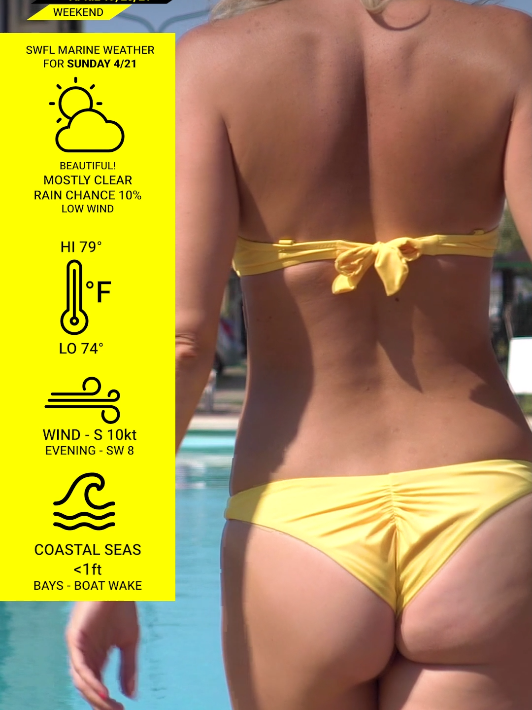 Bikinis & Boating Weather for SW FLORIDA.  WEEKEND, APRIL, 19,20,21 2024   #sanibel #bikini #boating #florida #fortmyersbeach #capecoral #fortmyers #naples #portcharlotte #weather   More info at https://BikiniNewsNetwork.com  (entertainment purposes only)