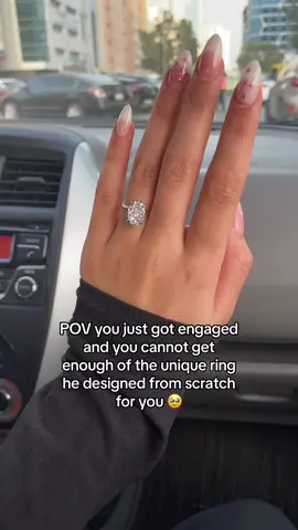 He did so good 😭🖤  #engagementring #ovalengagementring #engagementringinspo #ovalcut #simulateddiamonds #diamondalternative #affordableengagementrings 