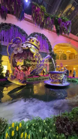 Have you seen The Bellagio’s blooming Spring display?🌷 Visit Tea & Tulips at the The Bellagio open now until May 18th ✨ #vegas #vegaslocals #vegasbucketlist (🎥: @ankitaa_aich)
