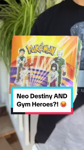The vintage pokemon booster boxes keep heating up this time with gym heroes and neo destiny! Do you think we will see the shining charizard or sabrinas gengar? #pokemon #pokemoncards #collection #charizard 