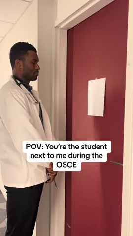 The standing in silence gets me every time  #OSCE #medicalstudent #medtok #OPQRST 