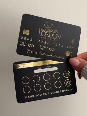 Loyalty cards for @LUXE LONDON AESTHETICS ✨ #beautyacademy #london 