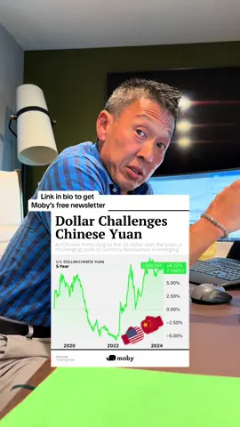 More on the US Dollar and the Chinese Yuan. Visit our link in bio to sign up for @Moby free newsletter! #moby #chineseyuan #yuan #china #us #usd #usdollar #dollarvalue #currency #currencyvalue #forex #ustreasuries #treasuries #foreigndebt #fintok #finance #financialliteracy #financialeducation #news #investing #invest #econ #econ101 #economics #money #useconomy 