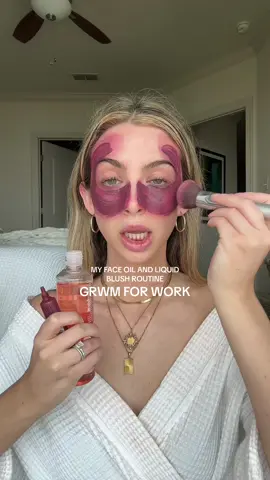 face oil and liquid blush for a FLAWLESS makeup base as usual! #flawlessmakeup #makeup #makeuptutorial 