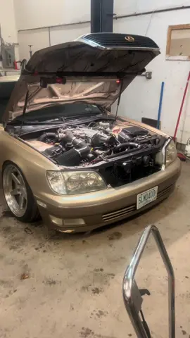 Supercharged LS400 #fyp #racecar #car #ls400 #1uzfe #ford #carsoftiktok #relatable #driftingcars #mustang #supercharged #toyota 