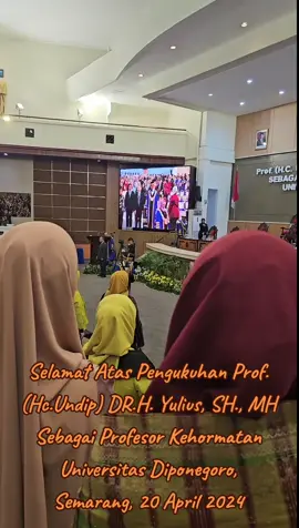 Sebagai Bentuk Penghormatan atas Kiprah Prof,DR. Yulius SH., MH di bidang Hukum yang sangat luar biasa dan posisi saat ini Sebagai Ketua Muda Tata Usaha Negara , Mahkamah Agung