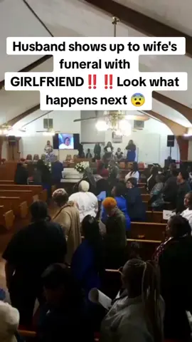 Husband shows up to wife's funeral with his girlfriend #watchthis #relationships #messy #relationshipgoal #familythings #family #funeral #viral #husbandandwife 