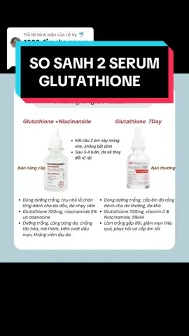 Trả lời @Lê Vy 🐬  Feedback cho các nàng nào còn đang phân vân về độ hiệu quả của serum Glutathione nhà Angle’s Liquid này. So sánh luôn cả 2 phiên bản để các nàng dễ lựa chọn hơn hen. SIÊU XỊN trong việc dưỡng trắng da mặt luônn🥰 #serum #glutathione #reviewskincare #duongtrangda #BeautyTok #goclamdep #xh 