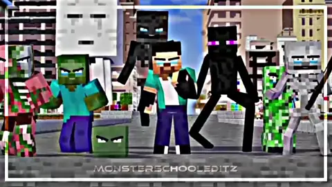 Monster school is back 🔥😎#Monsterschool #nb_minecraft #monsterschooleditz 