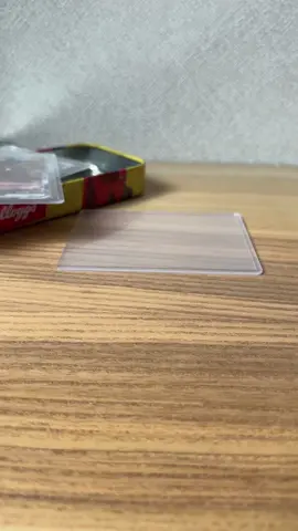 How to peel the plastic of your #toploaders #fyp #cards #pokemontcg #pokemoncards #pokemon 