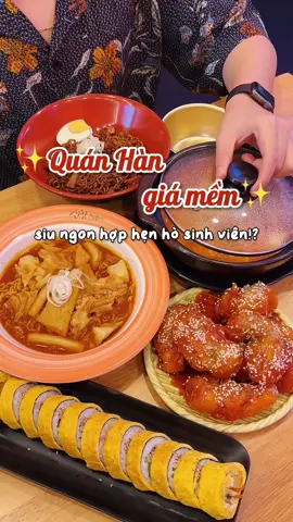 Quán Hàn “quốc dân” siu ngon rẻ hợp để hẹn hò sinh viên 😍 #garan #tokbokki #monanhanquoc #koreanfood #ancungtiktok #reviewanngon #LearnOnTikTok #streetfood #dianthoi #viral #xuhuong 