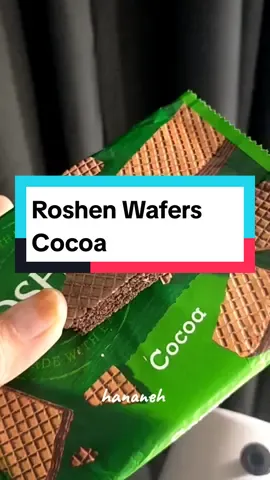 Roshen wafer rasa cocoa. #roshen #wafer #biskutwafer #coklatarab #coklatdubai #coklatviral #racuntiktok 