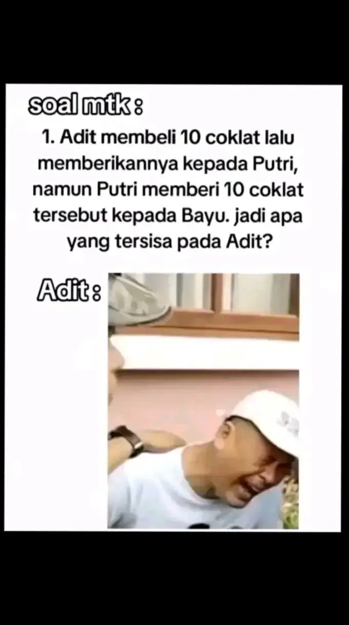 ☝️😞 #fypシ #foryou #masukberanda #meme 