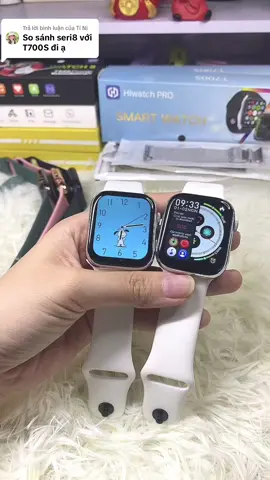 Trả lời @Tí Nị So sánh đồng hồ thông minh Seri8 Pro và T700S hót hit ✨📲 #ngocthanhngo #smartwatch  #T700S #donghoseri8  #seri8pro #seri8  #donghothongminh  #donghochongnuoc  #donghohocsinh  #donghonamnu  #applewatchhacks  #xuhuong2024 #VoiceEffects 
