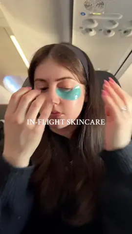 Extra hydrating in-flight skincare 🫶🏻 🧴@HanskinGlobal @Deweffect ✨Instant refresh✨ @peauamiebeauty @trader joes 