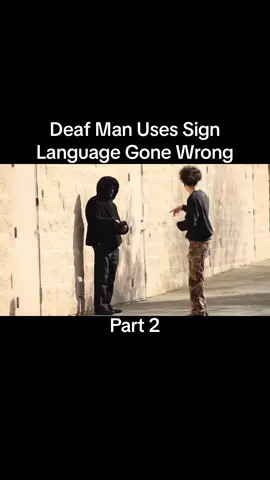 Deaf Man Uses Sign Language Gone Wrong Part 2 #prank #gonewrong #funniestprank #publicpranks #inthehood #gangsters #inthehoodprank #hoodprank #hood #comady #4u 