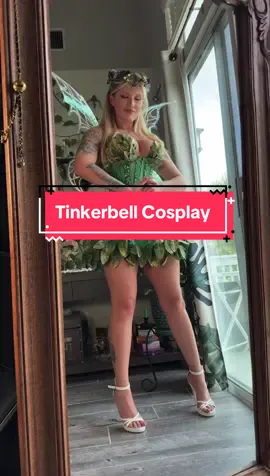 🧚🏻✨I finally finished my Tinkerbell Cosplay! So many hours of work went into this outfit, but it was worth it! I am off to the Ren Faire! #fairycore #fantasy #fyp #cottagecore #renfaire #cosplay 