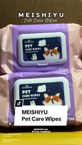 MEISHIYU Pet Care Wipes 80 sheets. Perfect for cleaning my furbaby Ellie 🐾. Check the yellow basket and order now! 🛍️🛒 #meishiyupetcarewipes #meishiyu #petcare #PetsOfTikTok #furbaby #shihtzu #newtiktokaffiliate #affiliatemarketing #fyp 