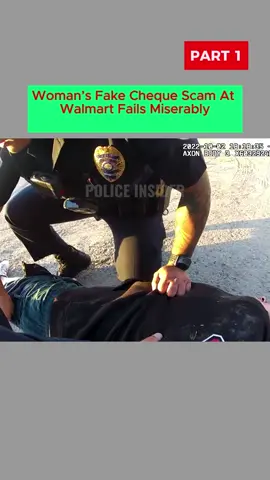 Woman’s Fake Cheque Scam At Walmart Fails Miserably #copsotiktok #cops #police #policeoftiktok 