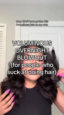 if you suck at blowing out your hair, this may be the tutorial for YOU! 🫵 #blowout #overnightblowout #thermalbrush #voluminouscurls  #hairtutorials @INH HAIR @overnightblowout @wavytalkofficial 