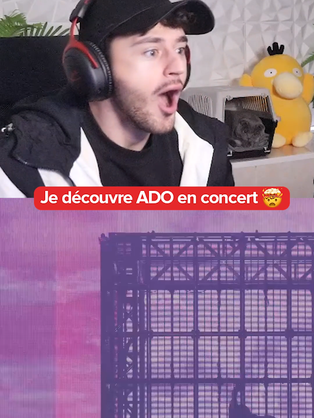 Je découvre Ado en concert #concert #live #cover #tokyoghoul #react #reaction
