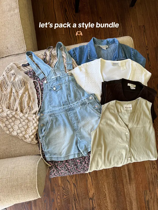 maybe ill give one away 🫶🏼✨ #stylebundle #stylebundles #thrifting #thriftingfinds #thrift #style #springinspo #haul #thrifthaul #thriftstore #thriftwithme #thriftshop #thrifted #outfitinspo #thrifting #fashion #fashioninspo #thriftfinds 