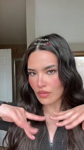 5 minute makeup🍒 brands used: @Tower 28 Beauty @Fenty Beauty @Kosas @af94 @Pat McGrath Labs @DIBSBEAUTY @urban decay @tarte cosmetics @Hourglass Cosmetics @realtechniques  #makeup #makeuptutorial #makeuptips #5minutemakeup #quickmakeup #MakeupRoutine #grwm #getreadywithme #glowyskin #fyp #foryoupage 