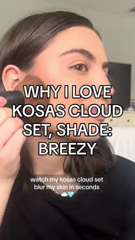 We love a pore blurring makeup product 🫶🏻 @Kosas cloud set shade breezy ☁️ #kosas #kosascloudset 
