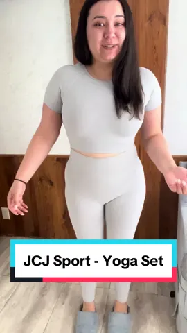 Check out this 2-piece set! It has high compression and is super flattering. This set is great for yoga, lounging or for on-the-go. They have other wonderful colors as well. #CapCut #TTSACL #tiktokshop #tiktokshopmothersday #springintowellness #TikTokShopSummerSale #croptop #yoga #yogaset #2piece #grey 