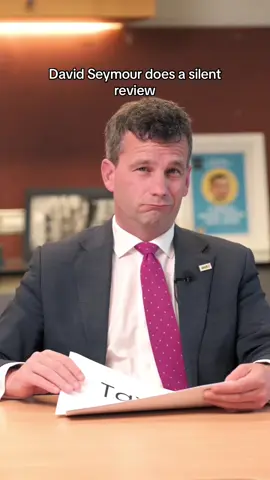 David’s silent review #actparty #davidseymour #nzpolitics 