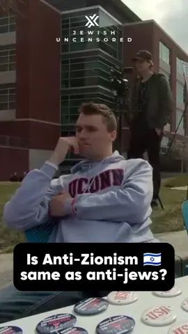 Is Anti Zionism 🇮🇱 Same As ✡️ Antisemitism? Charlie Kirk Answers is simply! #palestine #zionism #jewish #antisemitism 