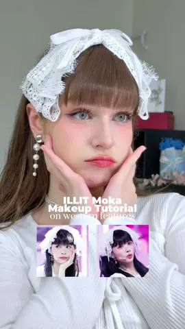 ILLIT Moka Makeup Tutorial on Western Features ❤️ Products used: @cliocosmetics_global Shade & Shadow Palette: 04 Original Red Bean @dasique Eyeshadow Palette: 23 Summer Coral @toocoolforschool.us Glam Underliner: 01 Bare Peach @cliocosmetics_global Superproof Pen Liner: 01 Black @Flower Knows Makeup Cosmetics Swan Ballet Liquid Eyeshadow 03 Rock Ballet @3CE STYLENANDA Eye Switch: Double Note @Kevyn Aucoin Indecent Mascara @FlowerKnows 花知曉 Swan Ballet Embossed Blush: 02 Romanticism; Strawberry Rococo Embossed Blush: 03 Classic Ballet @클리오 찐 Shade And Shading Set Soul Dessert Special Edition: 02 Cool Contouring @롬앤 Lip Mate Pencil Be Oveeer Shade Edition - #05 Taupey Shade @Dasique Global Mood Blur Lip Pencil: 08 Over Pink @cliocosmetics_global Crystal Glam Tint: 006 Daily Mauve All products availiable on Yesstyle and Olive Young Global ❤️ use this codes for % off:   .⋅ ۵♡  Yesstyle code: 𝐗𝐎𝐋𝐄𝟒𝐊𝐀   .⋅ ۵♡ Olive Young Global code: 𝐗𝐎𝐋𝐄𝟒𝐊𝐀𝟐𝟐 #illit #illitmoka #kbeauty #kbeauty #koreanmakeup #yesstyle #yesstylecode #oliveyoungaffiliate #oliveyoungglobal #yesstyleinfluencers @OLIVE YOUNG Global @YesStyleInfluencers  