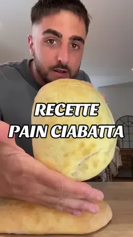 Recette CIABATTA hyper facile 🥖🇮🇹 • 425g Farine Manitoba • 325g Eau  • 45g Huile d’olive • 5g Levure de Biere Fraiche • 8g Sel #ciabatta #pain #recette #bread #fyp #viral #direct #facile #classic #italia #italianfood #fastfood #cook #cooking #foryou #amor #apprendresurtiktok #tiktok #new #satisfying #oil #farina #pasta #homemade #pizzaiolo #painmaison #pan #pizza #foccacia 