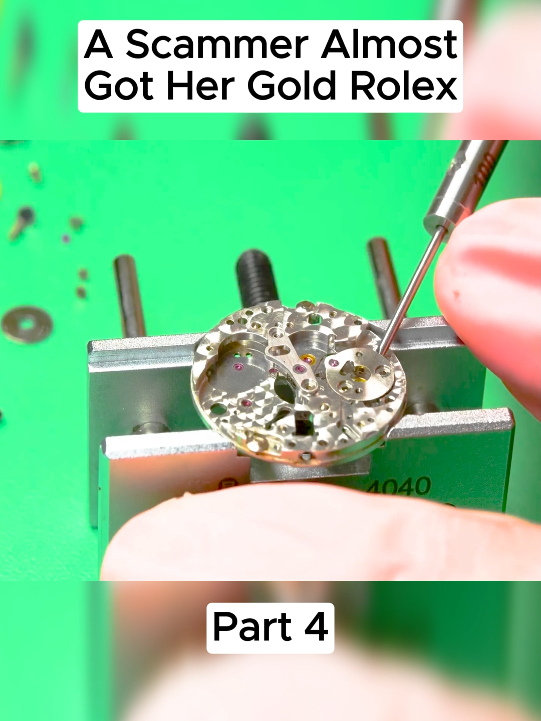 A Scammer Almost Got Her Gold Rolex #foryou #rolex #restorations