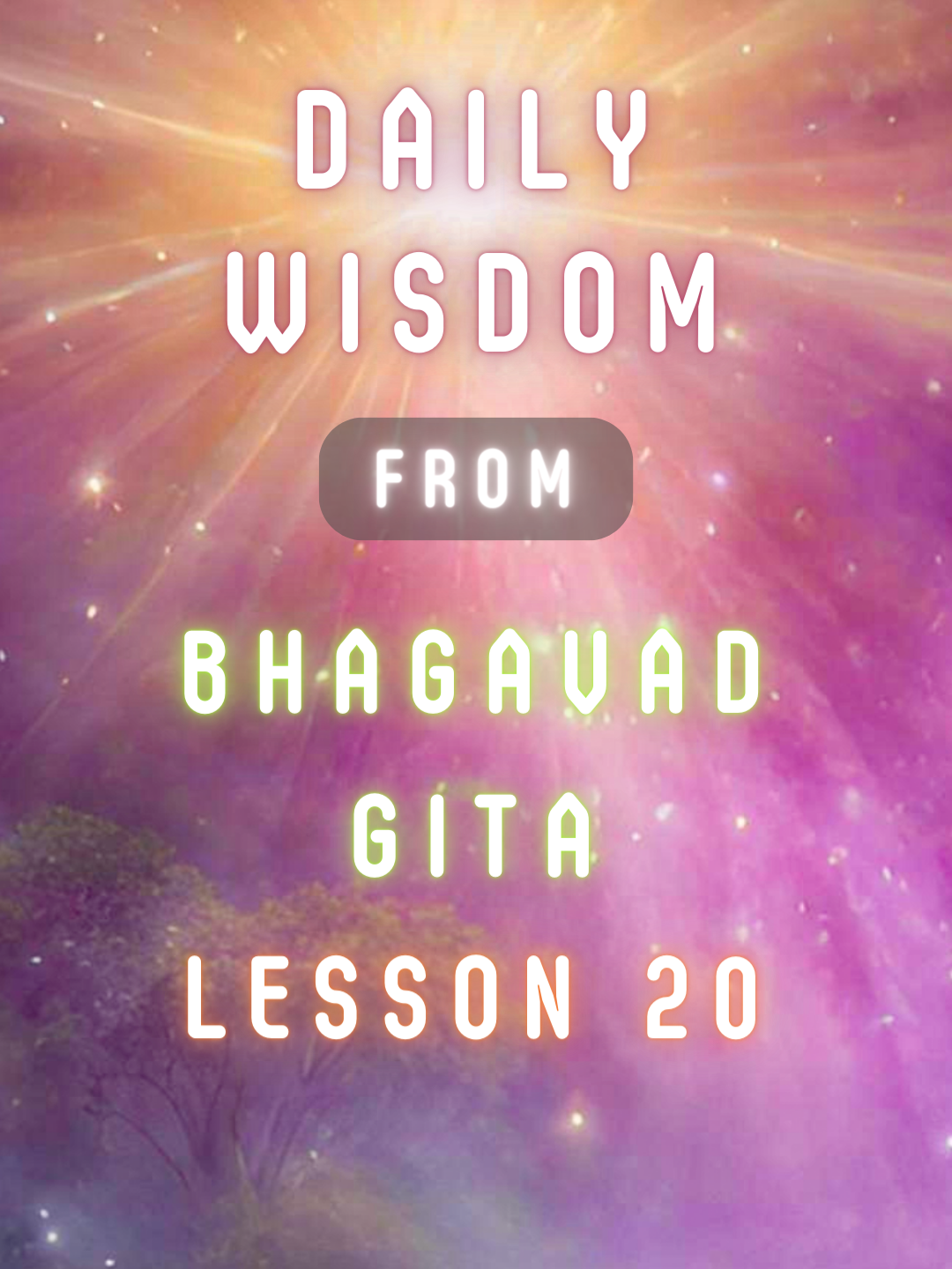 Daily wisdom from Bhagavad Gita (20) - Detachment leads to the destination #spirituality #meditation #awakening #peace #dailylife #inspiration #growth #mindfullness #motivation
