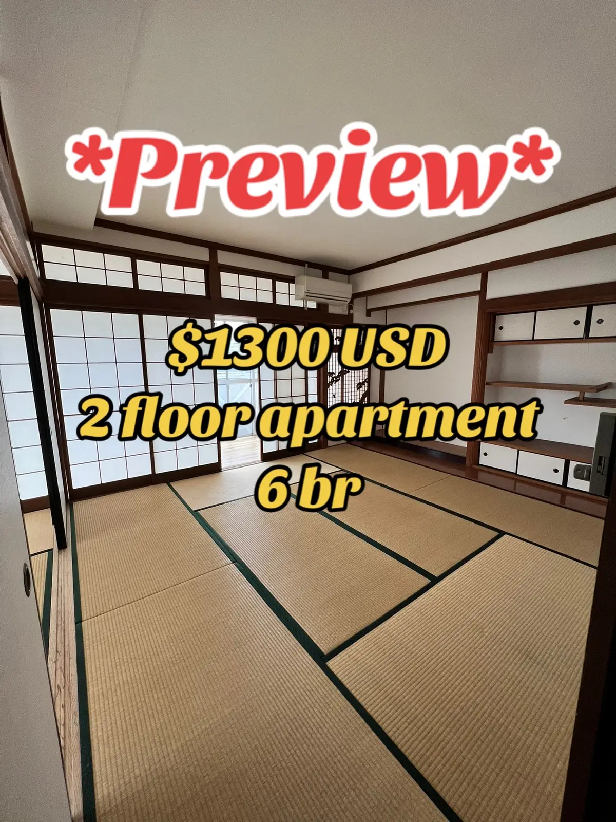 Follow and share for full video tour. Help me reach 10k 😊  This is an exceptionally rare find two floor rental with six rooms two rooftop balconies large kitchen is 1300 a month. Located on the outskirts of Fukuoka but still a reasonable commute.  #Japan #fukuoka #hakata #japanese #japanlife #jvlog #japanvlog #livinginjapan #japaneseapartment #japaneseapartmenttour #apartmenttour #fyp #trending #viral 