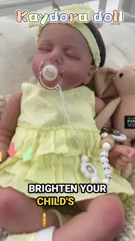 Do you like this light yellow outfit Doris? #giftidea #giftideas #kaydora #kaydoradoll #birthdaygift #lifelikebabydoll 