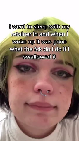 She Swallowed Her RETAINER In Her Sleep?! 😳🦷 #teeth #dentist #retainer 