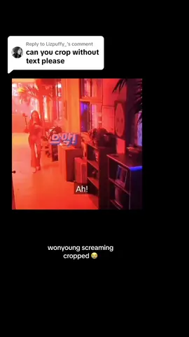 Replying to @Lizpuffy_  here u go! #kpop #fyp #viral #xyzbca #trend #ive #wonyoung #screaming #scared #izone #relatable #spider #lesserafim #vocals 