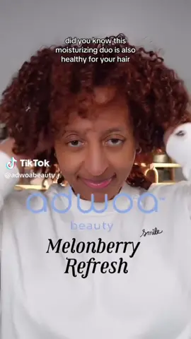 The @adwoa beauty Melonberry line is full of juices and berries, and these SMELL GOOD, products always give me great results.🙌🏾😁 #hairtok #naturalhair #healthyhairjourney #curlyhairroutine #healthyhair #curlyhairroutine #curlrefresh 