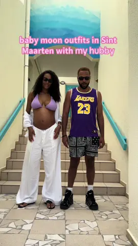 𝗯𝗮𝗯𝘆 𝗺𝗼𝗼𝗻 𝗼𝘂𝘁𝗳𝗶𝘁𝘀 𝗶𝗻 𝗦𝗶𝗻𝘁 𝗠𝗮𝗮𝗿𝘁𝗲𝗻 𝘄𝗶𝘁𝗵 hubby 🫶🏽 #travel #babymoon  #anniversary  #marriedcouple  #firstimeparents