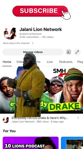 Road to 100k Subs, you’re still early 🎟️🙏🏾 #10lionspodcast #jalanilionnetwork #jalanilion 